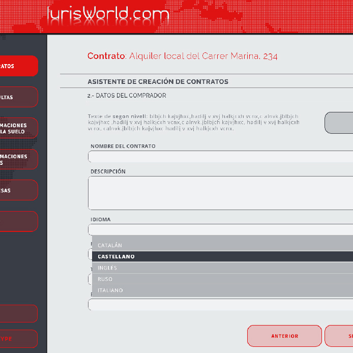 Iurisworld :: Web de venta, àrea privada i la App