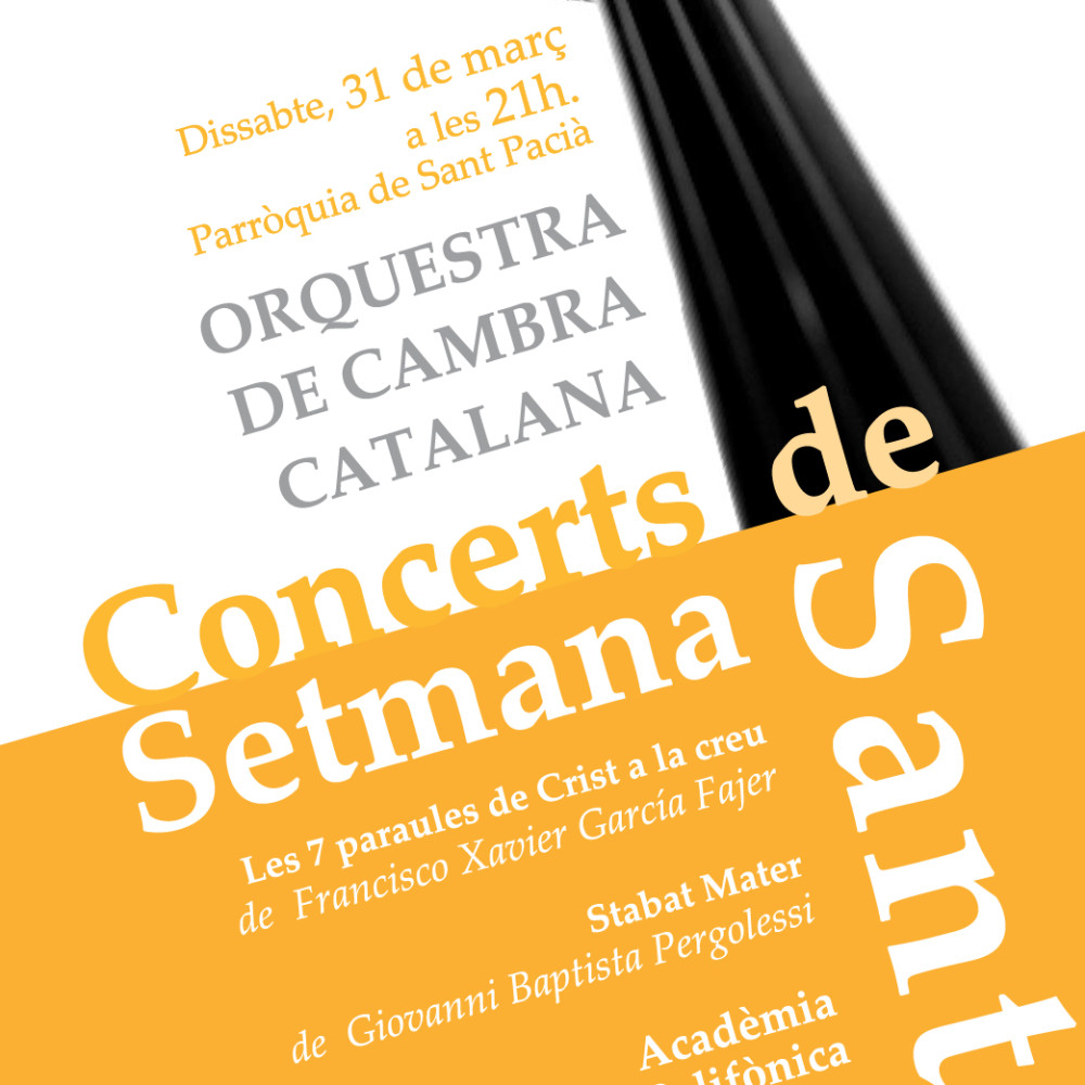 Aj. de Sant Andreu  ::  Cartell Concerts Setmana Santa